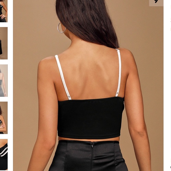 Lulus’s ruffled bustier crop top - Picture 4 of 7